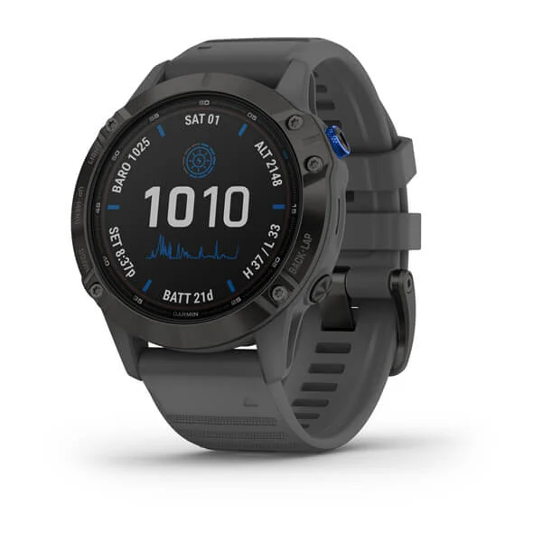 Garmin Fenix 6 Pro Solar Black With Slate Grey Band